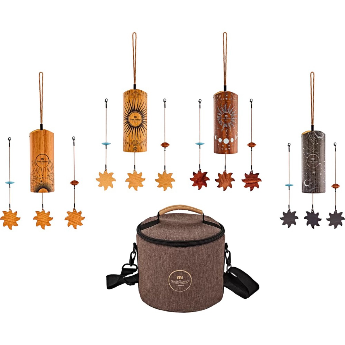 Meinl Sonic Energy CBCSET Cosmic Bamboo 4 Parça Chime Seti (Taşıma Çantalı)