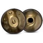Raysen Professional Series Handpan D Kurd 9 Nota Handpan (Gold)
