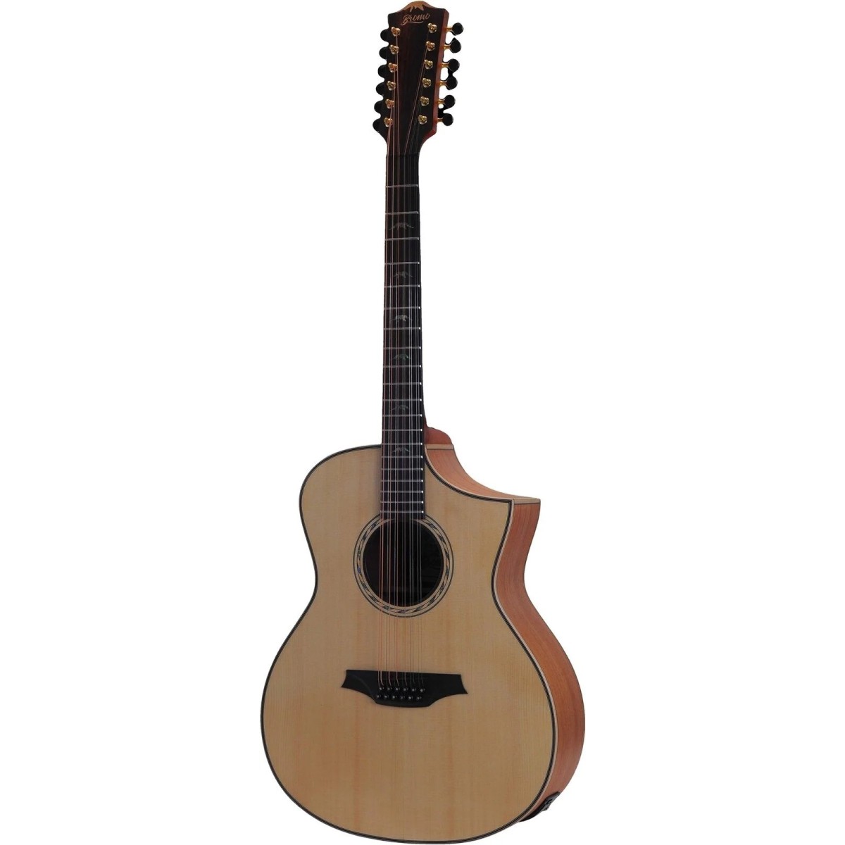 Bromo BAT4CE12 Cutaway 12 Telli Elektro Akustik Gitar (Natural) Bromo BAT4CE12 Cutaway 12 Telli Elektro Akustik Gitar (Natural)