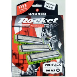 Hohner M2015XP Rocket Amp Propack 3'lü Mızıka Seti (Do Majör - Sol Majör - La Majör)