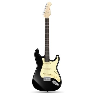 Donner DST-600 Elektro Gitar (Siyah)