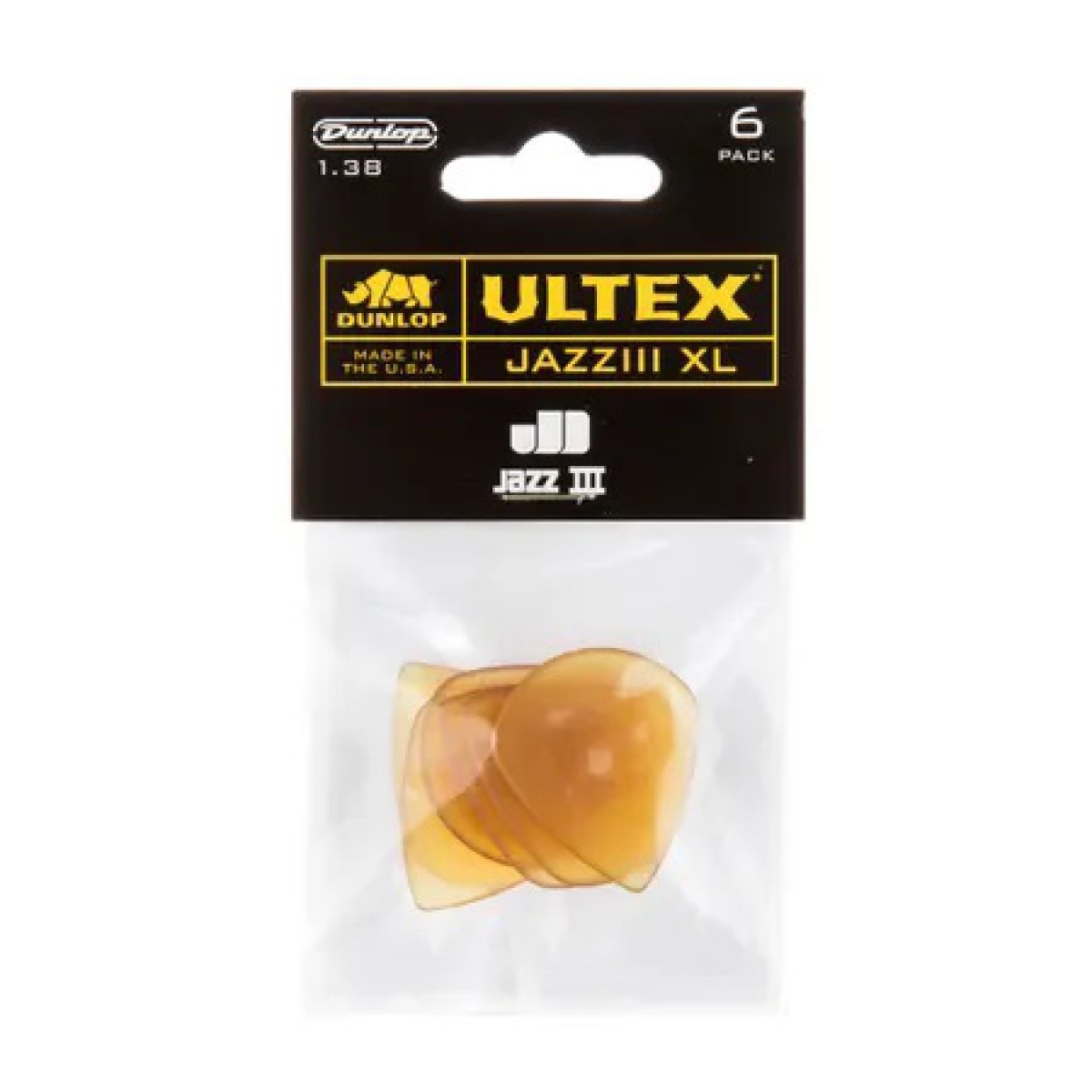 Jim Dunlop 427P1.38XL Ultex Jazz III XL 6'lı Paket Pena (1.38 mm) Jim Dunlop 427P1.38XL Ultex Jazz III XL 6'lı Paket Pena (1.38 mm)