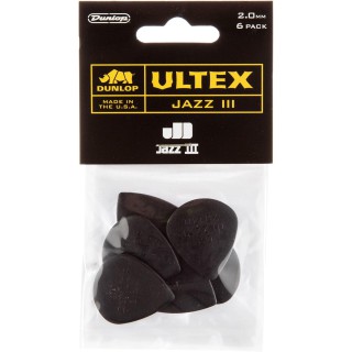 Jim Dunlop 427P2.0 Ultex Jazz III 6'lı Paket Pena (2.00 mm) Jim Dunlop 427P2.0 Ultex Jazz III 6'lı Paket Pena (2.00 mm)