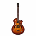 Godin 5th Avenue CW Kingpin II HB Hollowbody Elektro Gitar (Cognac Burst)