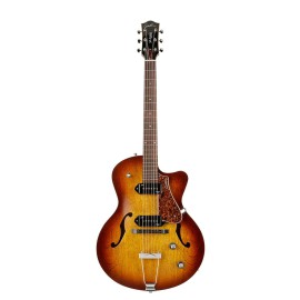Godin 5th Avenue CW Kingpin II P90 Hollowbody Elektro Gitar (Cognac Burst)