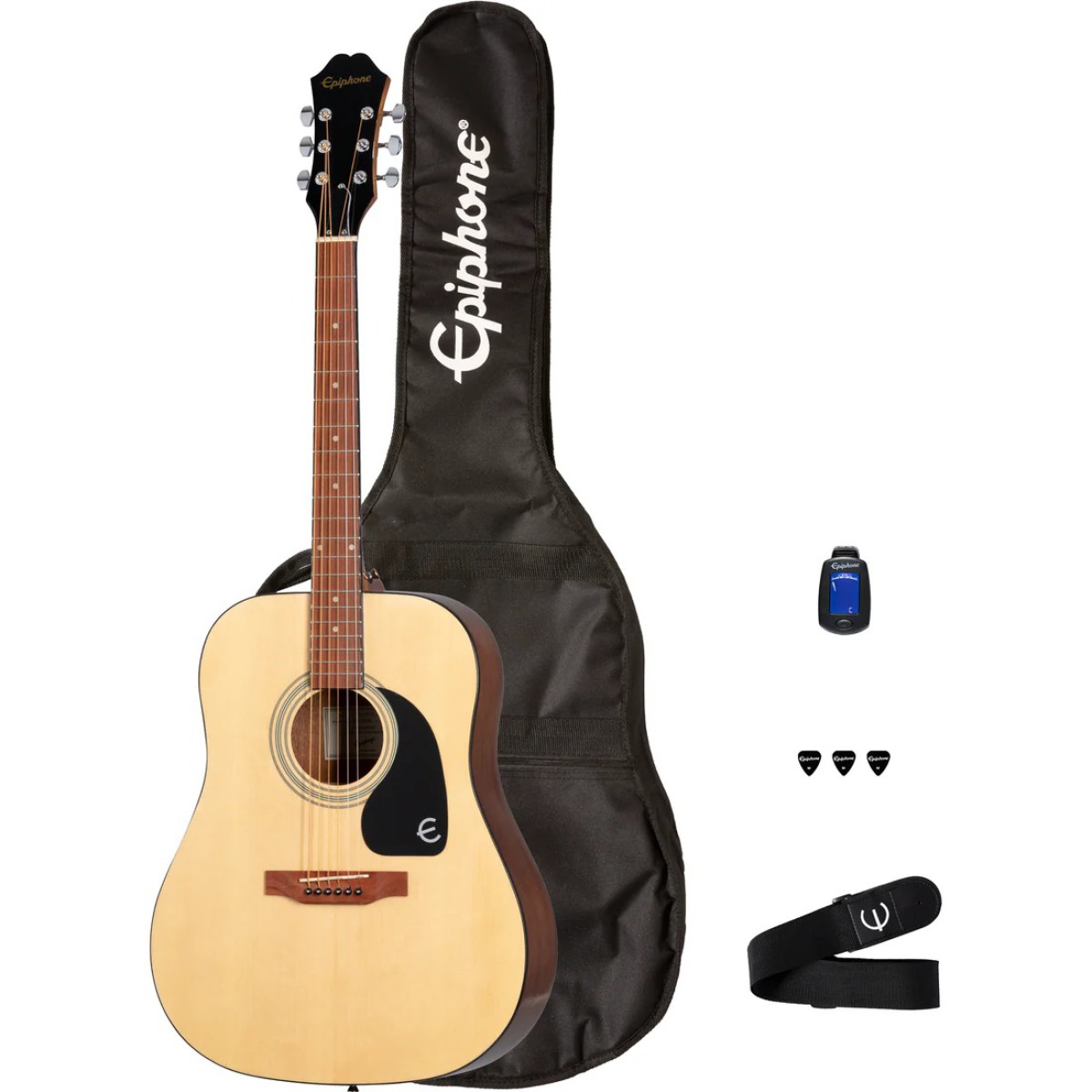 Epiphone DR-100 Songmaker Akustik Gitar Seti (Natural) Epiphone DR-100 Songmaker Akustik Gitar Seti (Natural)