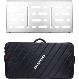 Mono PFX-PB-L-SLV-BDL Large Pedalboard Silver & Touraccessory Case 2.0