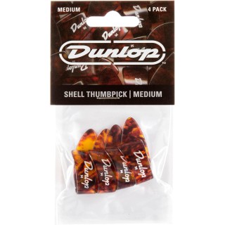 Jim Dunlop 9022P Shell 4'lü Paket Parmak Penası (Medium) Jim Dunlop 9022P Shell 4'lü Paket Parmak Penası (Medium)