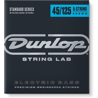 Jim Dunlop DBS45125 Stainless Steel Medium  5 Tlli Bas Gitar Teli (.045-.125)