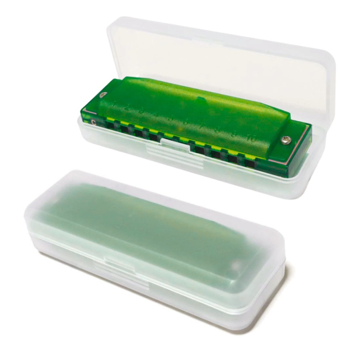 Hohner M5253 Translucent Green Harp (Do Majör)