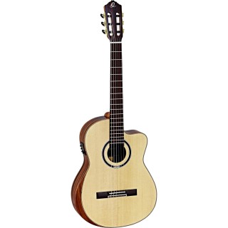 Ortega Private Room Striped Suite Elektro Klasik Gitar (Natural)
