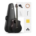 Donner RISING-G1 Carbon Fiber Akustik Gitar Seti (Kahverengi)