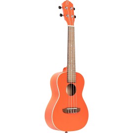 Ortega Earth Series Okoume Concert Ukulele (Pumpkin Orange)