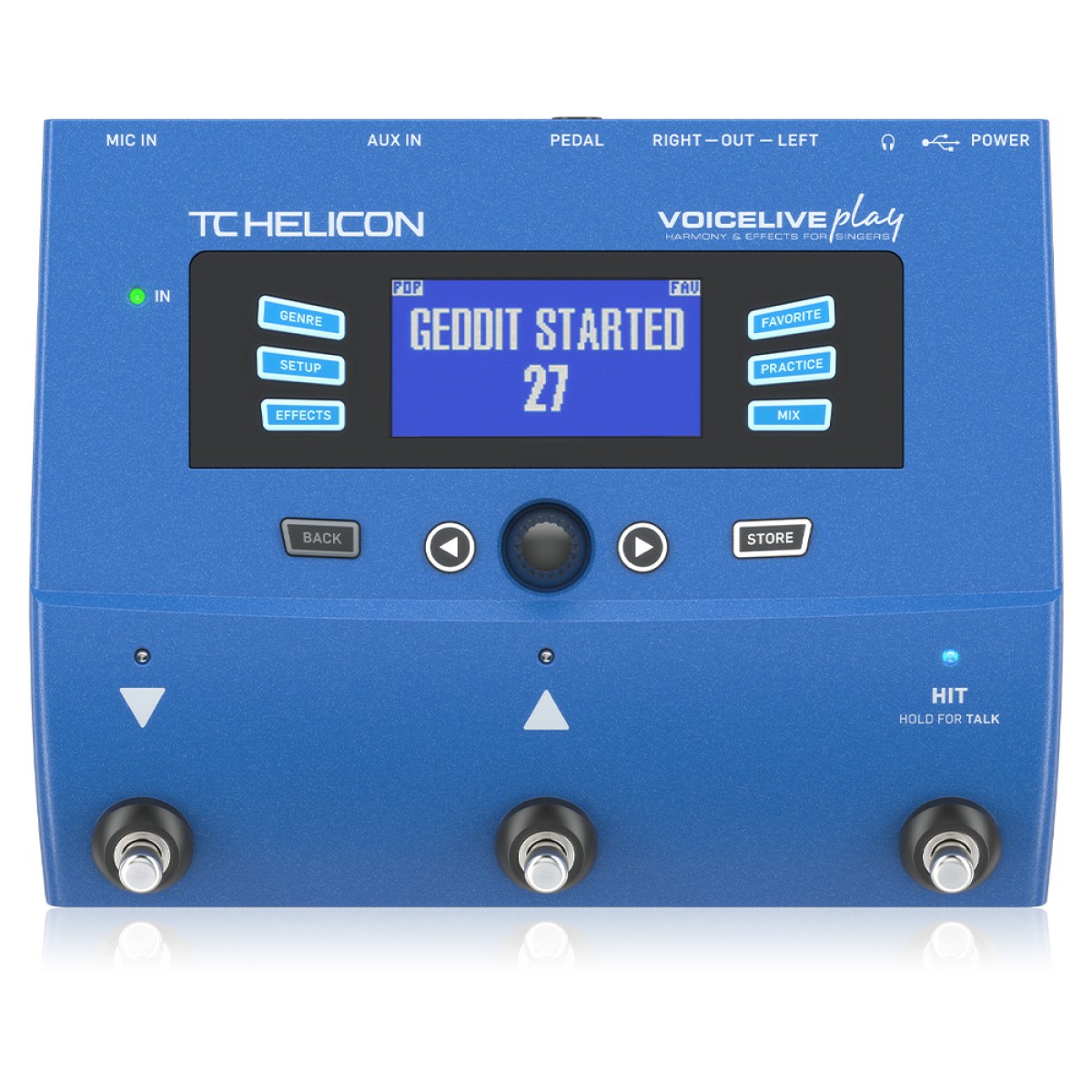 TC Helicon VOICELIVE PLAY 3-Button Vocal Effects Stompbox with Looping TC Helicon VOICELIVE PLAY 3-Button Vocal Effects Stompbox with Looping