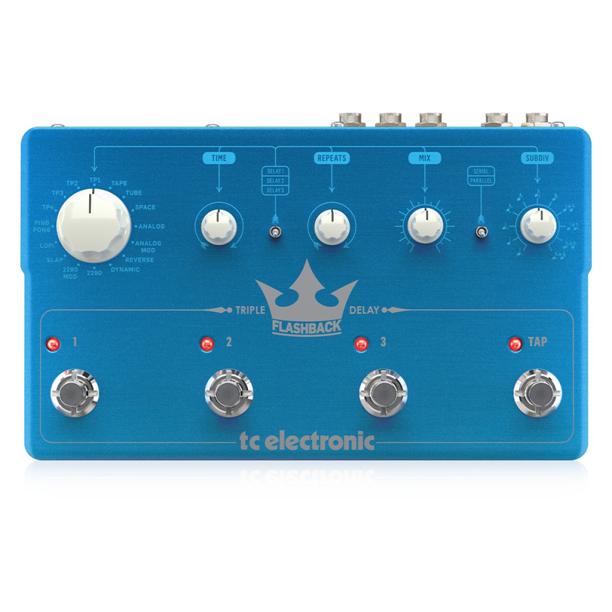 TC Electronic FLASHBACK TRIPLE DELAY Intuitive Three-Engine Delay Pedalı TC Electronic FLASHBACK TRIPLE DELAY Intuitive Three-Engine Delay Pedalı