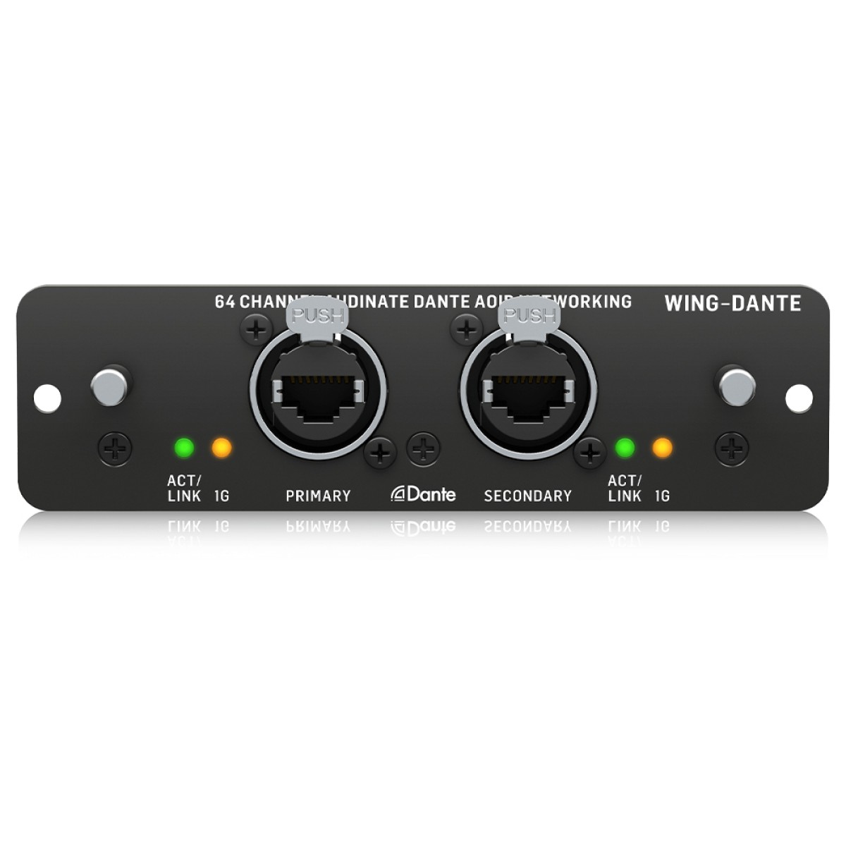 BEHRINGER 64x64 Kanal Audinate Dante AoIP Ağı için WING Genişletme Kartı BEHRINGER 64x64 Kanal Audinate Dante AoIP Ağı için WING Genişletme Kartı