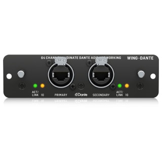 BEHRINGER 64x64 Kanal Audinate Dante AoIP Ağı için WING Genişletme Kartı BEHRINGER 64x64 Kanal Audinate Dante AoIP Ağı için WING Genişletme Kartı