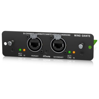 BEHRINGER 64x64 Kanal Audinate Dante AoIP Ağı için WING Genişletme Kartı BEHRINGER 64x64 Kanal Audinate Dante AoIP Ağı için WING Genişletme Kartı