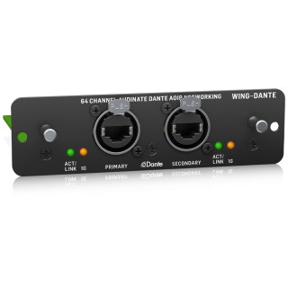 BEHRINGER 64x64 Kanal Audinate Dante AoIP Ağı için WING Genişletme Kartı BEHRINGER 64x64 Kanal Audinate Dante AoIP Ağı için WING Genişletme Kartı