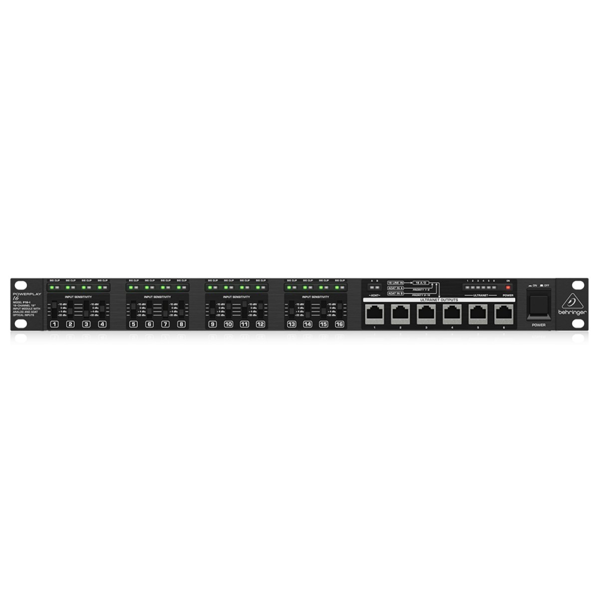 BEHRINGER POWERPLAY P16-I - Analog ve ADAT Optik Girişli 16-Kanal 19 BEHRINGER POWERPLAY P16-I - Analog ve ADAT Optik Girişli 16-Kanal 19
