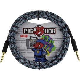 Pig Hog Vintage Series 1/4 Enstrüman Kablosu (Blue Graffiti Straight - Straight) Pig Hog Vintage Series 1/4 Enstrüman Kablosu (Blue Graffiti Straight - Straight)