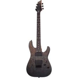 Schecter C-1 Standard Elektro Gitar (Black Fade Burst Burl)