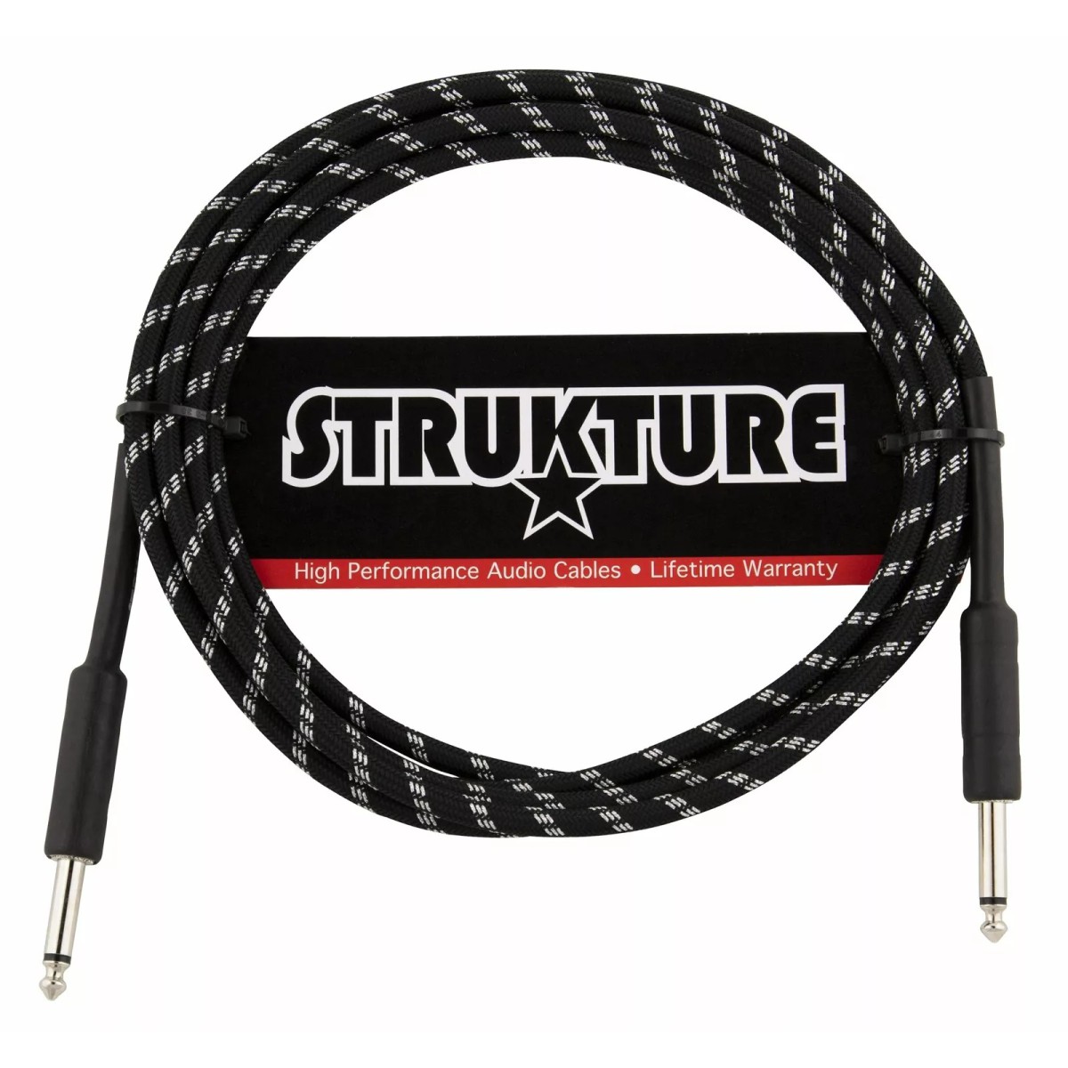 Strukture Enstrüman Kablosu (Vintage Black/silver 3 Metre Straight - Straight) Strukture Enstrüman Kablosu (Vintage Black/silver 3 Metre Straight - Straight)