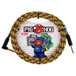Pig Hog Vintage Series 1/4 Enstrüman Kablosu (Orange Graffiti 3 Metre Straight - Right-angle)