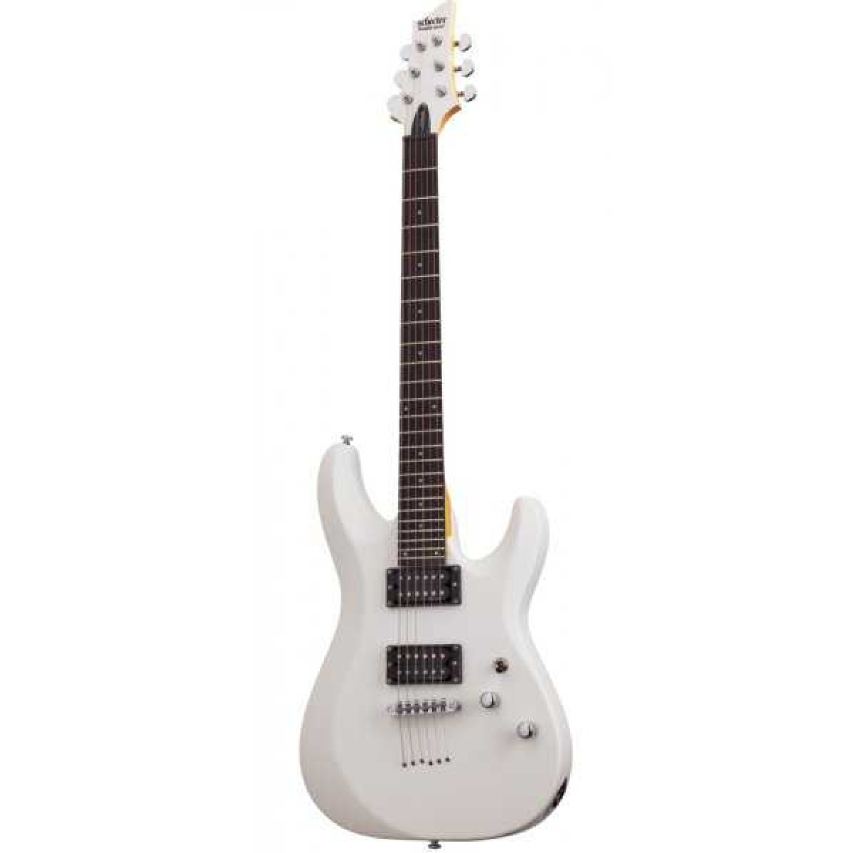 Schecter C-6 Deluxe Elektro Gitar (Satin White)