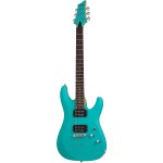 Schecter C-6 Deluxe Elektro Gitar (Satin Aqua)