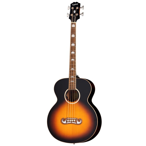 Epiphone El Capitan J-200 Studio Elektro Akustik Bas Gitar (Aged Vintage Sunburst)