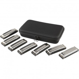 Hohner M1501/7 Bluesband 7 Parça Mızıka Seti (A, BB, C, D, E,F&G)