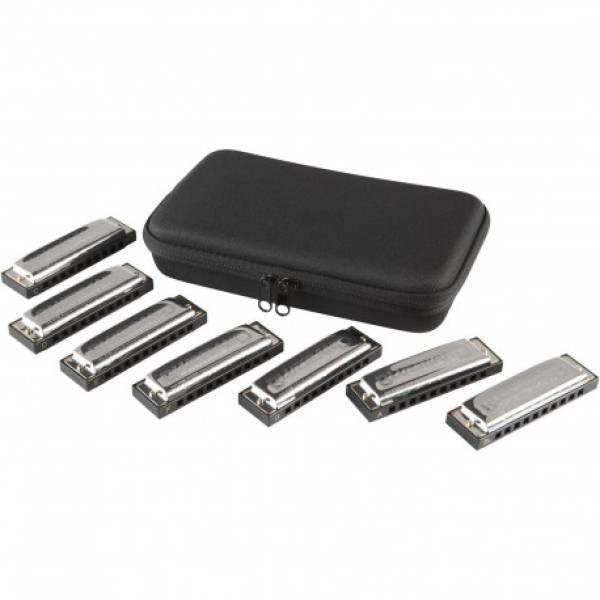 Hohner M1501/7 Bluesband 7 Parça Mızıka Seti (A, BB, C, D, E,F&G)