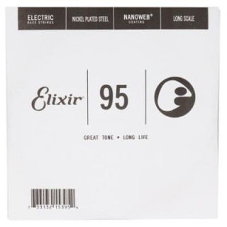 Elixir NANOWEB Coating Long Scale Tek Bas Gitar Teki (.095)