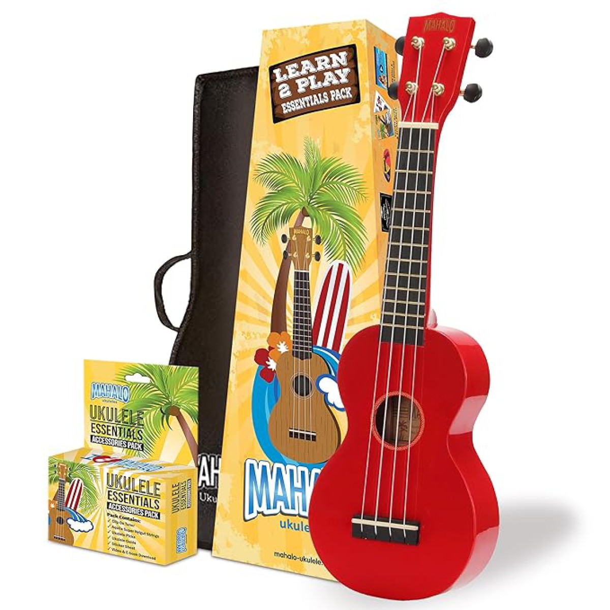 Mahalo Learn 2 Play Ukulele Seri (Kırmızı) Mahalo Learn 2 Play Ukulele Seri (Kırmızı)