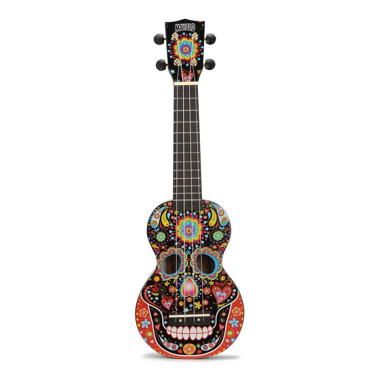 Mahalo Art Series Soprano Ukulele (Black Skull) Mahalo Art Series Soprano Ukulele (Black Skull)