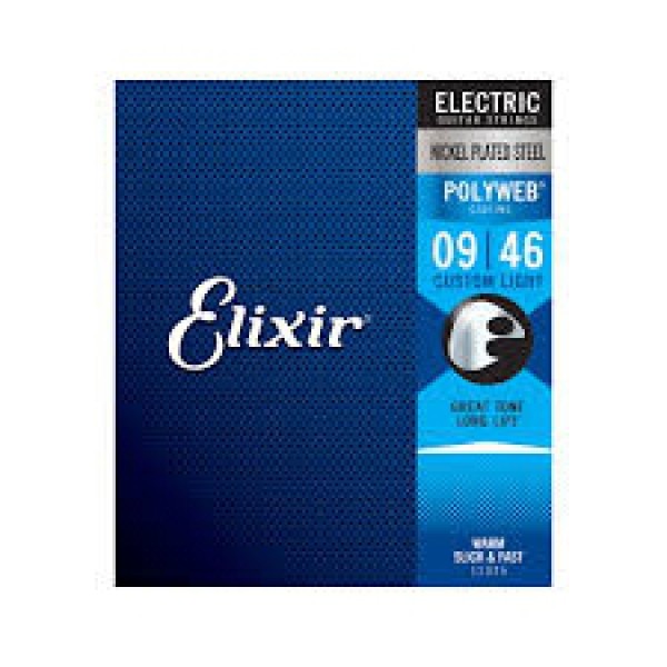Elixir Nickel Polyweb Custom Light Elektro Gitar Teli (09-42)