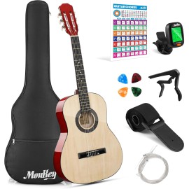 Donner Moukey Basswood 3/4 Klasik Gitar (Natural Light)