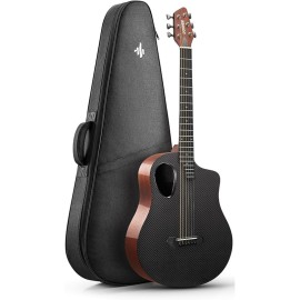 Donner RISING-G1 Carbon Fiber Akustik Gitar (Dyed Brown )