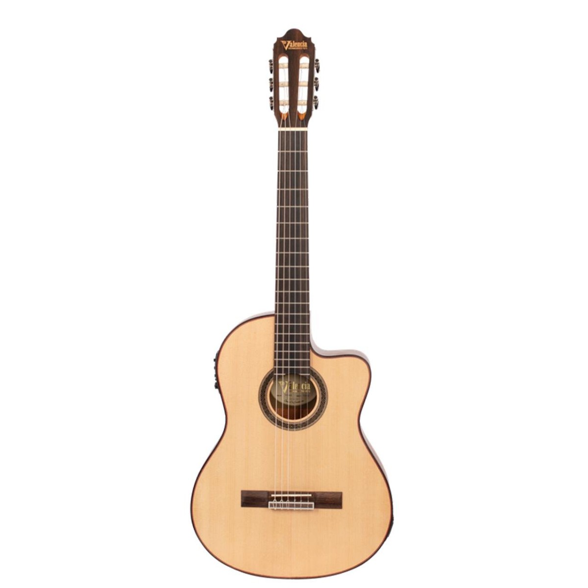 ELEKTRO KLASİK GİTAR, CUTAWAY, 4/4, NATUREL MAT
