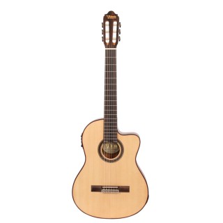 ELEKTRO KLASİK GİTAR, CUTAWAY, 4/4, NATUREL MAT