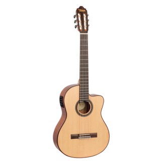 ELEKTRO KLASİK GİTAR, CUTAWAY, 4/4, NATUREL MAT