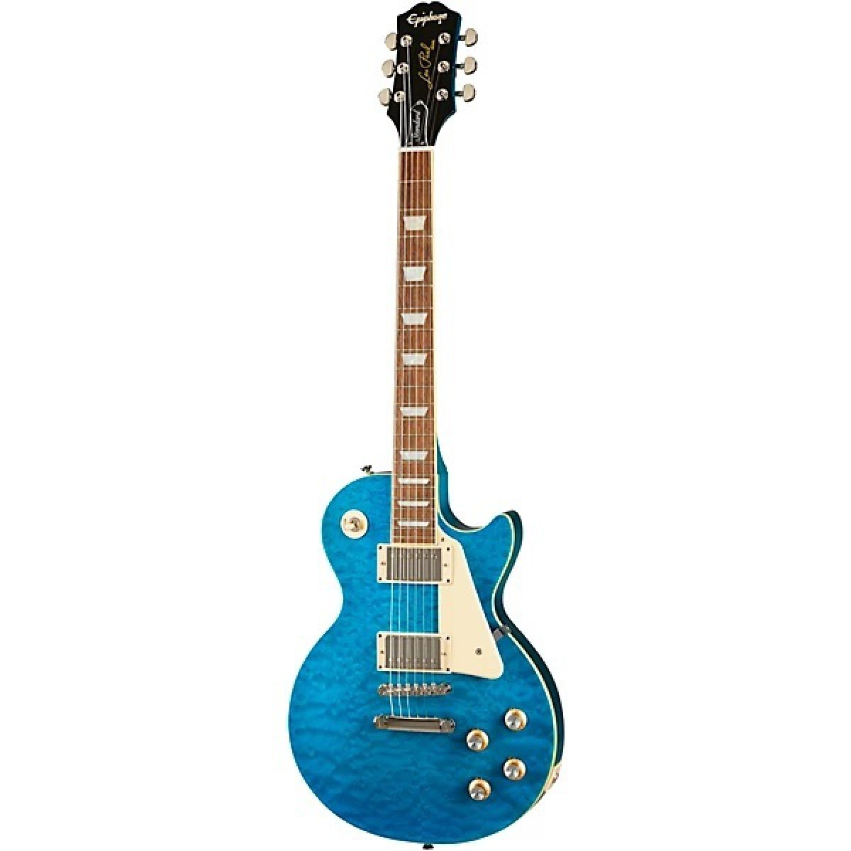 Epiphone Les Paul Standard 60s Quilt Top Limited Edition Elektro Gitar (Translucent Blue)