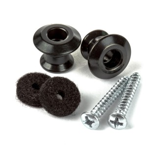 Jim Dunlop 2PSLS033BK Straplok Dual Design Askı Pini 2'li Set (Siyah)
