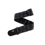 GİTAR ASKISI 50MM DOKUMA SKULLS BLACK TUBULAR