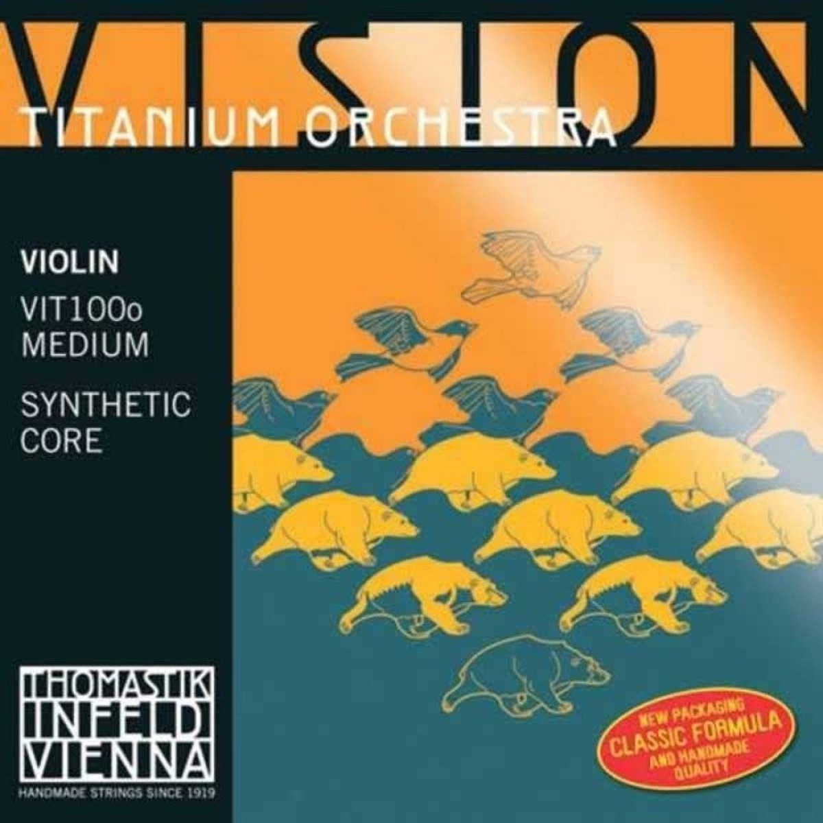Thomastik VIT100O Vision Titanium Orchestra 4/4  Set Keman Teli (Medium)