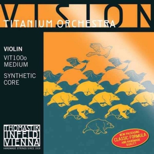 Thomastik VIT100O Vision Titanium Orchestra 4/4  Set Keman Teli (Medium)