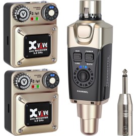 Xvive XV-U45R2 2 Alıcı + 1 Vericili Kablosuz In-Ear Monitör Sistemi