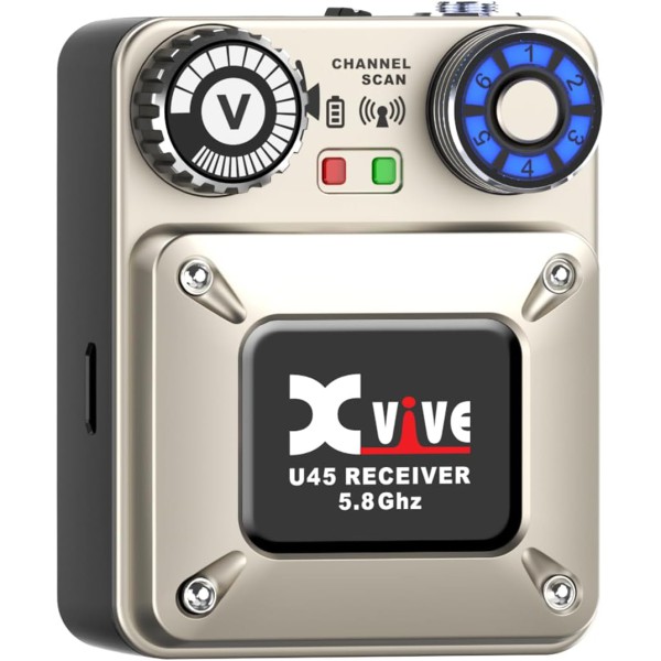 Xvive XV-U45R Kablosuz In-Ear Monitor Sistemi için Sadece Alıcı