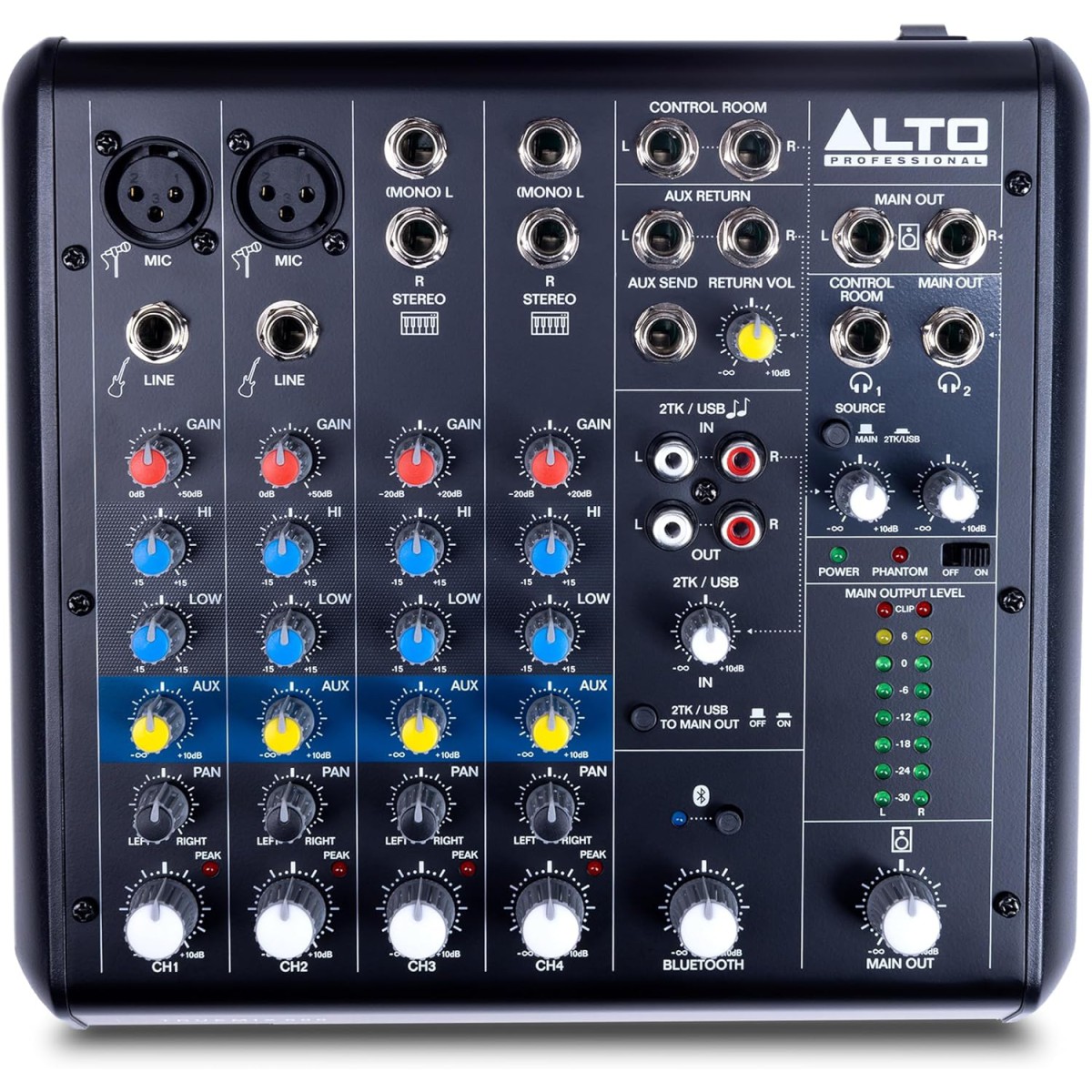 Alto Professional TRUEMIX600 6 Kanal Bluetooth ve USB Bağlantılı Mikser